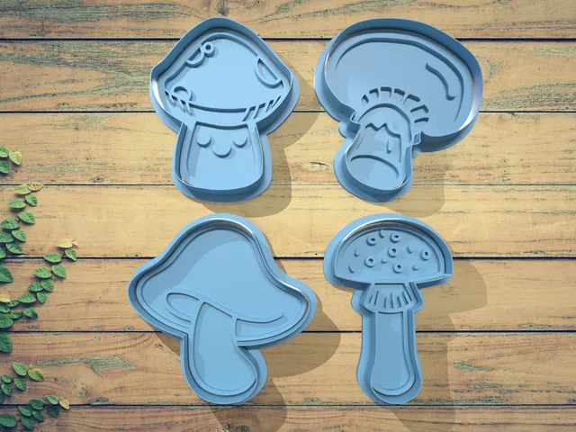 Mushroom Cookie Cutter Set