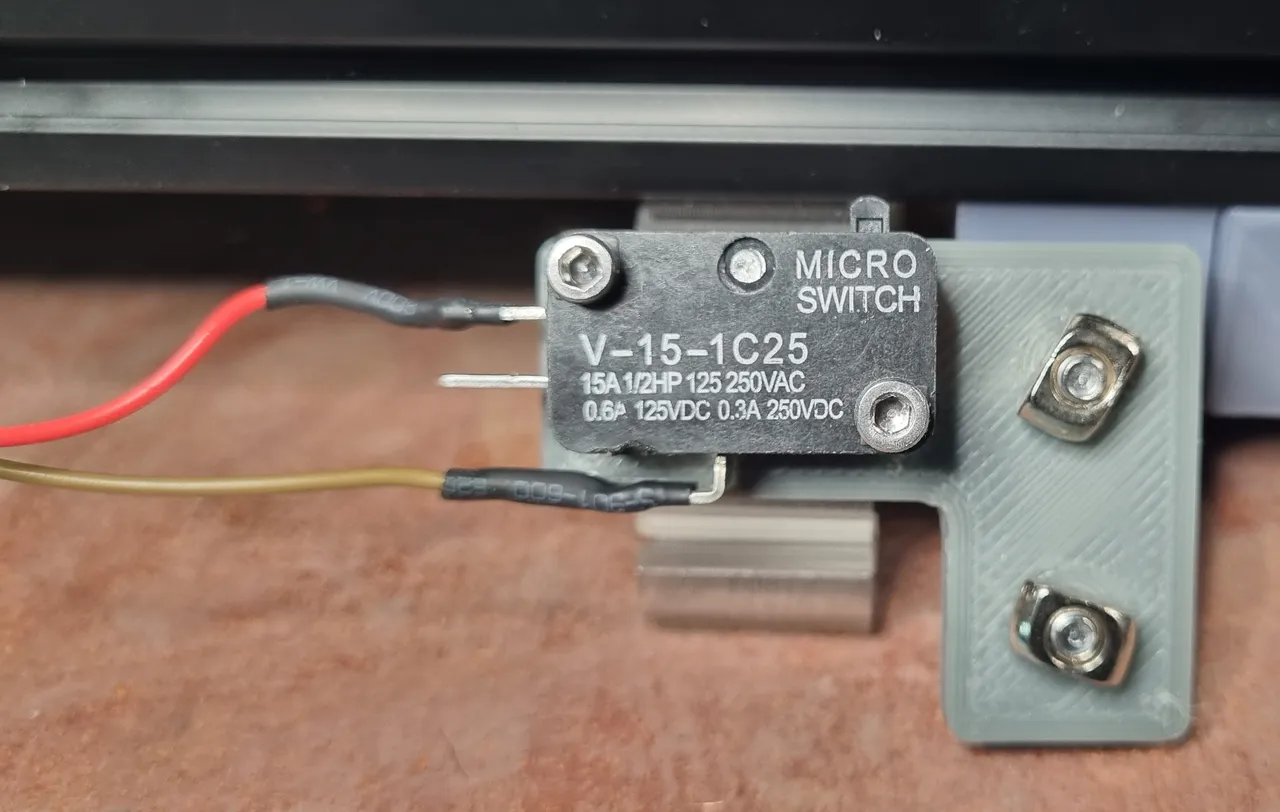 Ender 3 Z axis endstop with Omron Style Switch by p3numbra