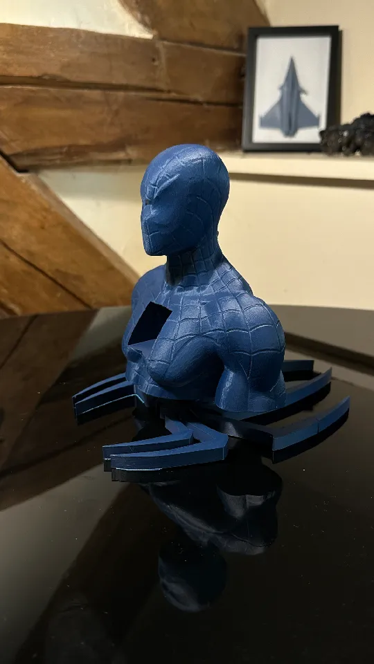 Spider man Bust with support by Perinhoo | Download free STL model ...