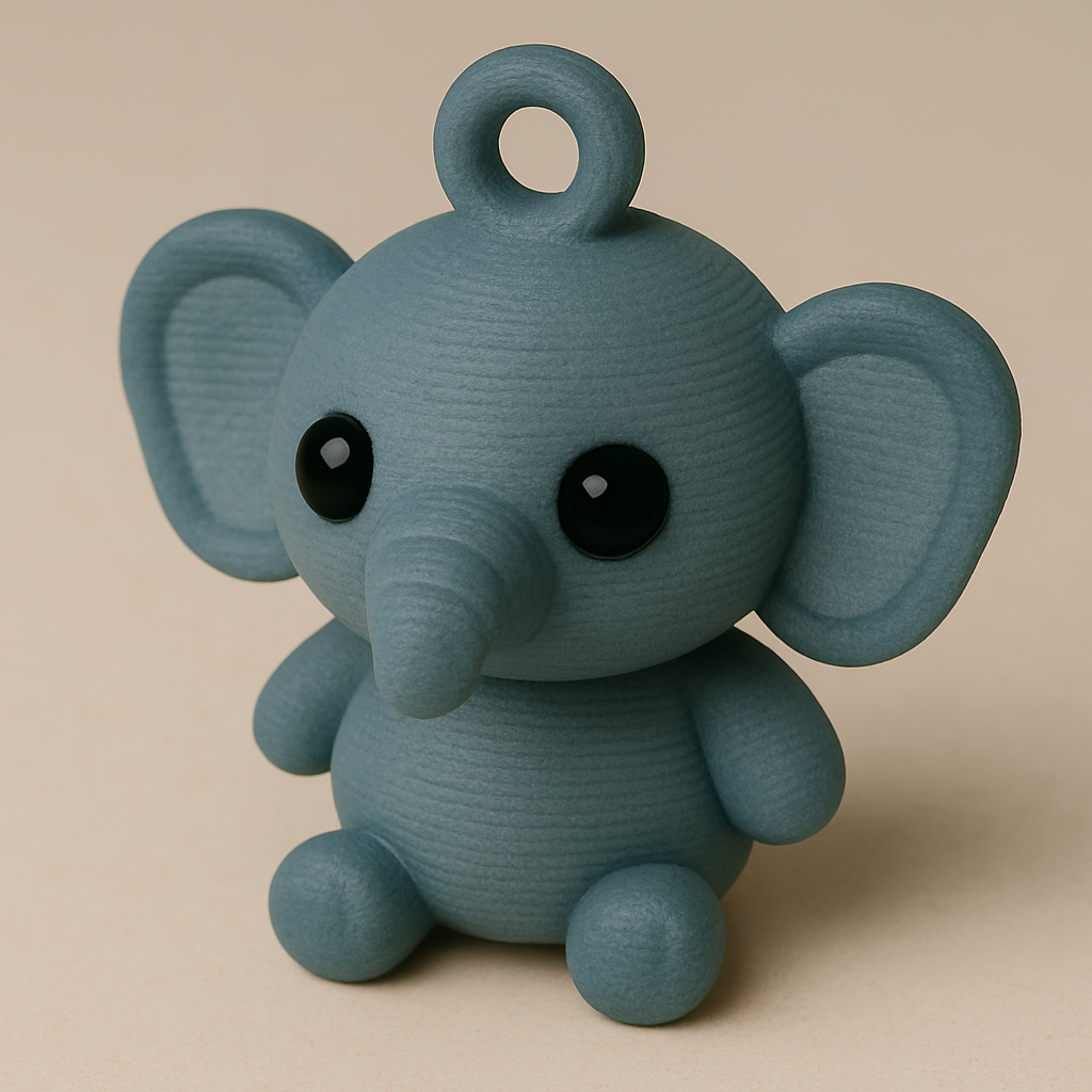 Cute Elephant Keychain
