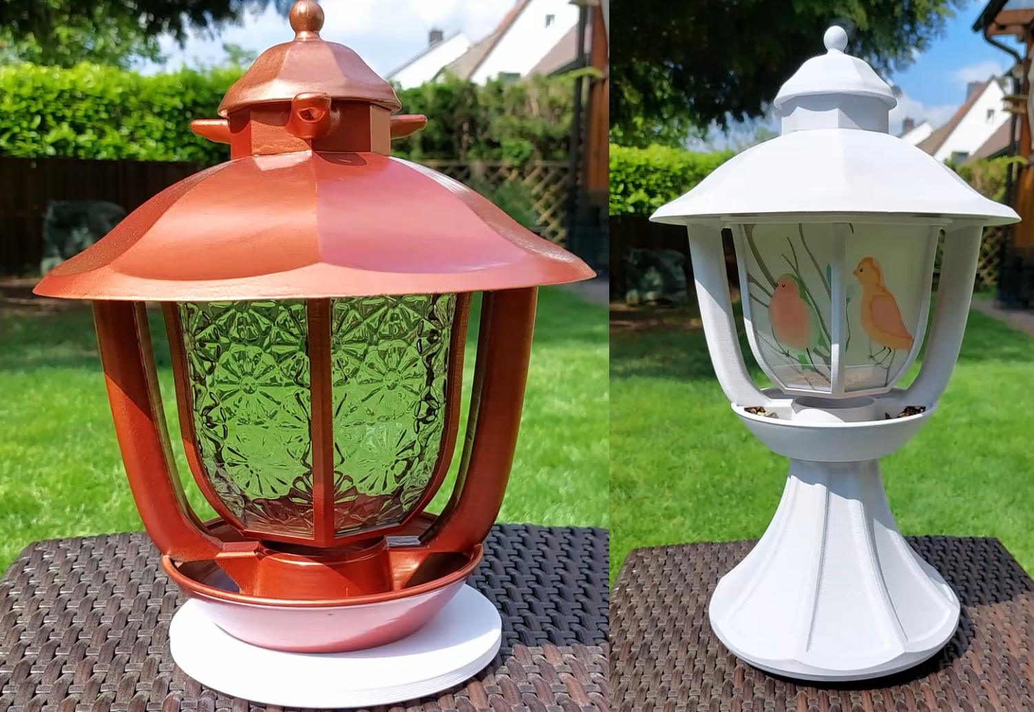 100% 3D printable Birdfeeder Lantern