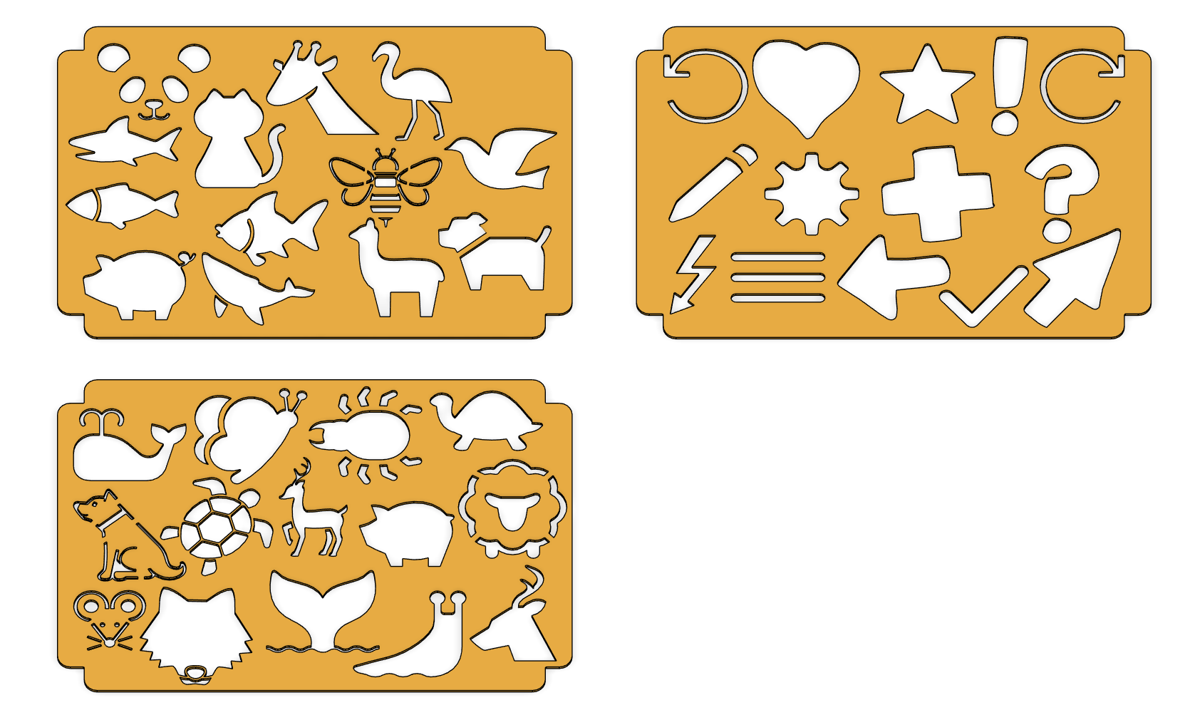 Animal and icon drawing template for teachers [3 designs] by schl3nk3