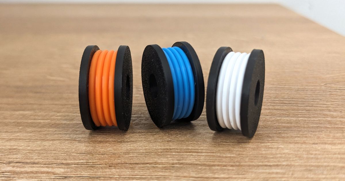 Mini Filament Spools by lynxgizmo | Download free STL model ...