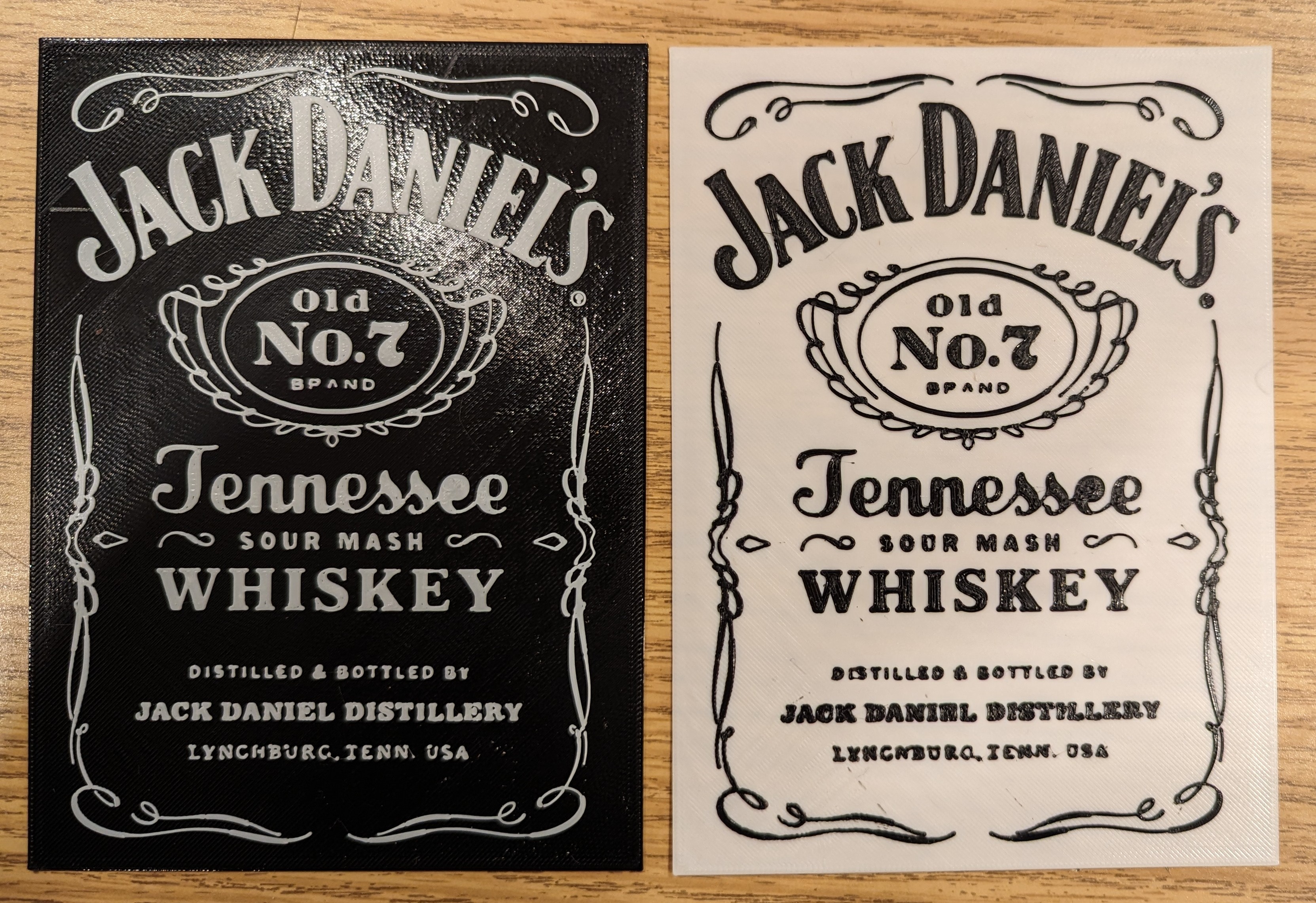 Jack Daniels lighted wall outlets display