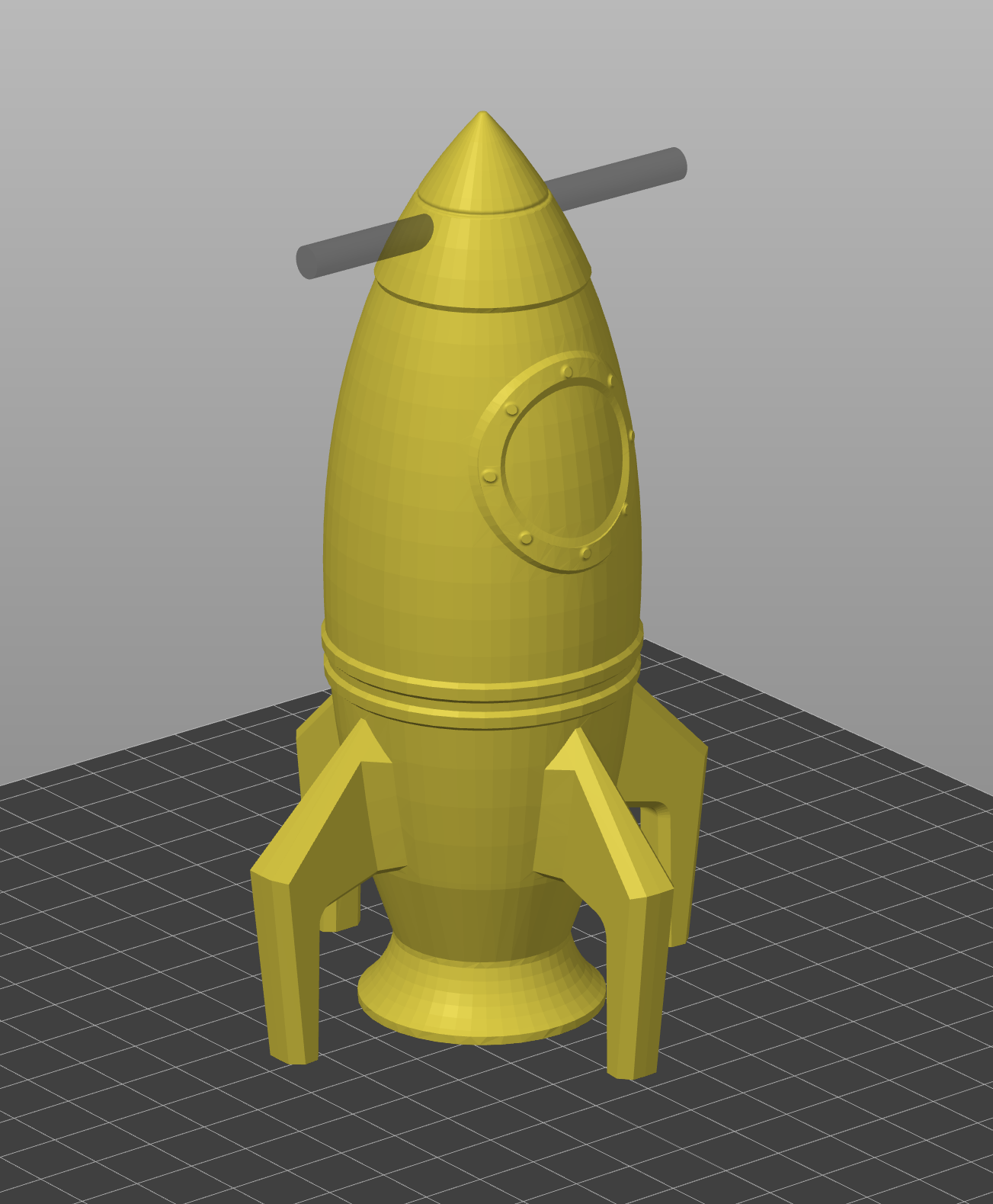 cartoon like rocket — thumbnail 2