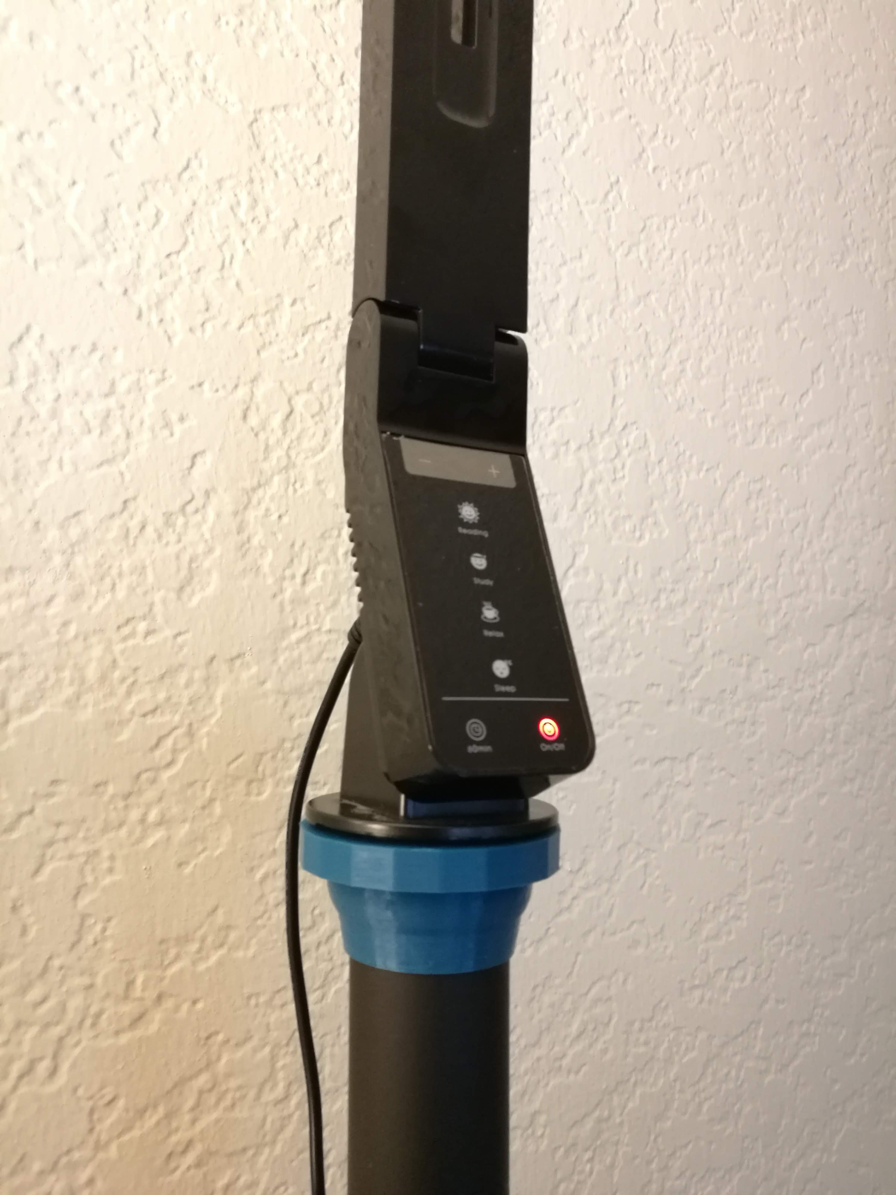 Desk lamp adapter for monitor arms
