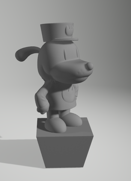 Dog Man statue