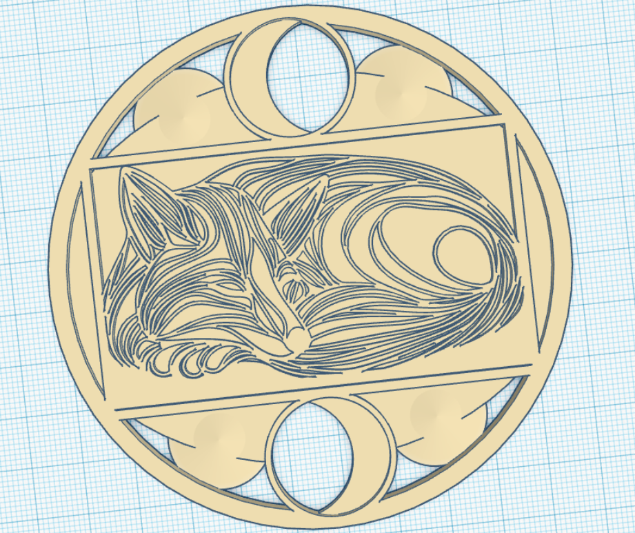 Coaster: Sleeping fox
