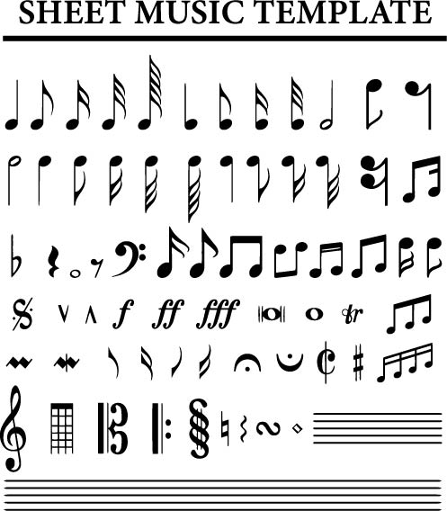 Sheet Music Stencil by Jakicaki | Download free STL model | Printables.com