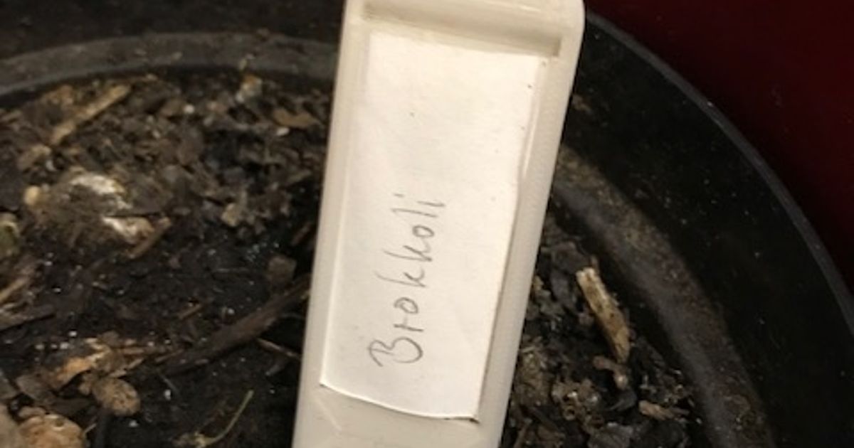 Reusable plant label by SylkoZ Download free STL model