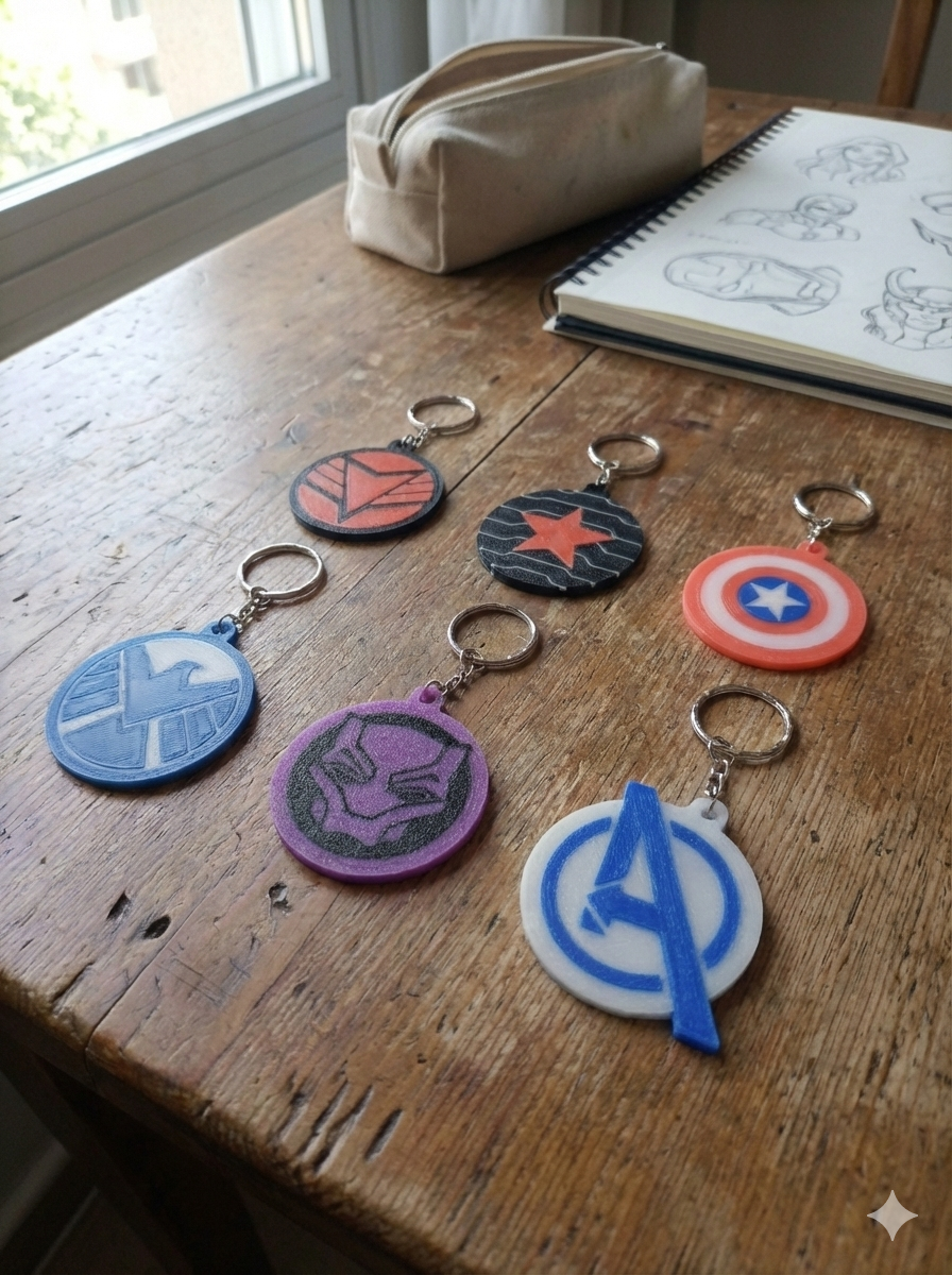 Marvel Power Alliance Keychain set