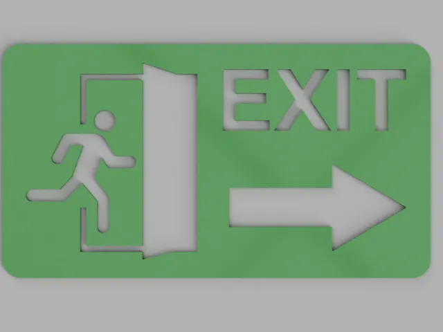 EXIT STENCIL, EXIT SIGNAL