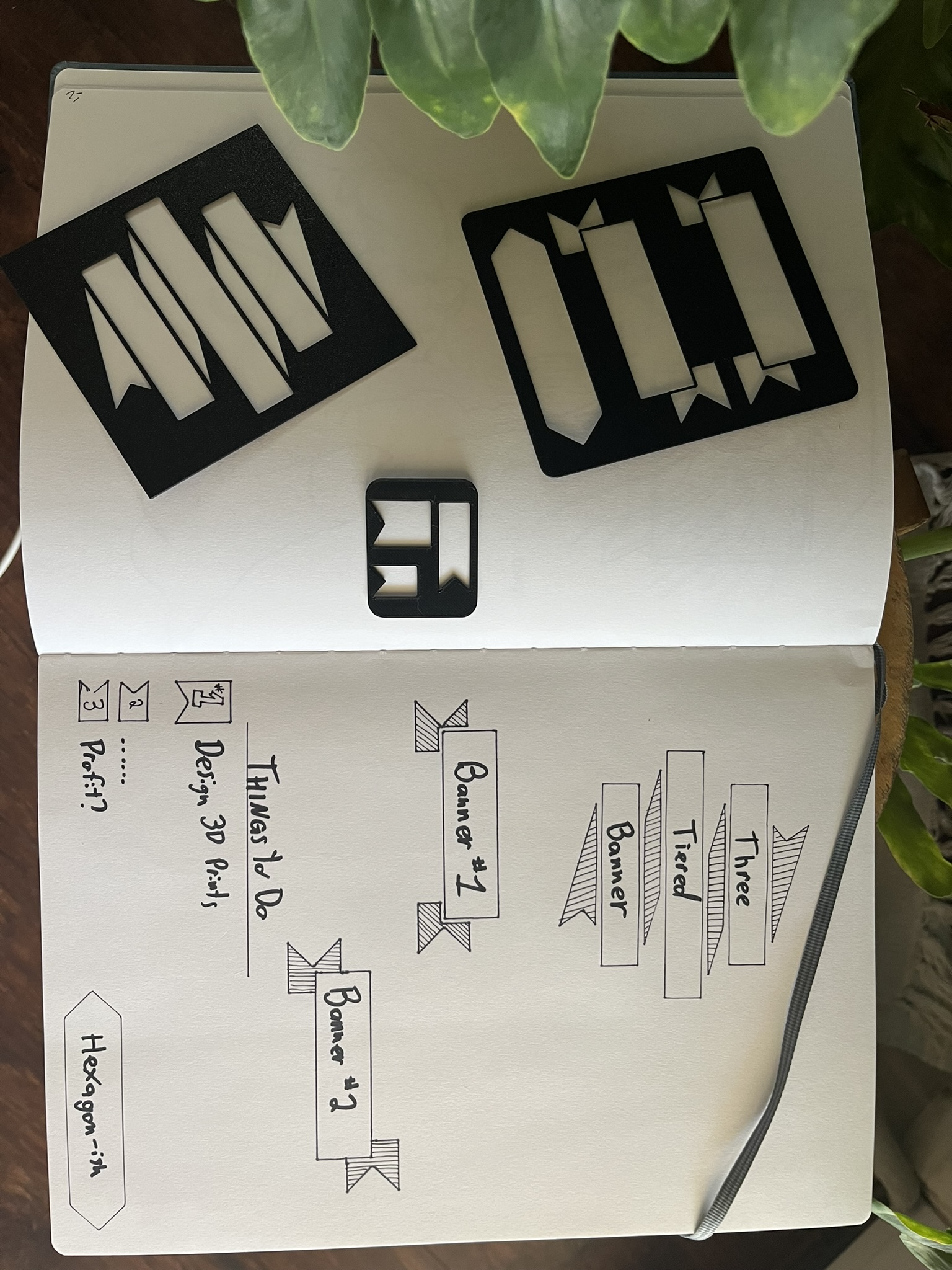 Journaling Title and Bullet Stencils