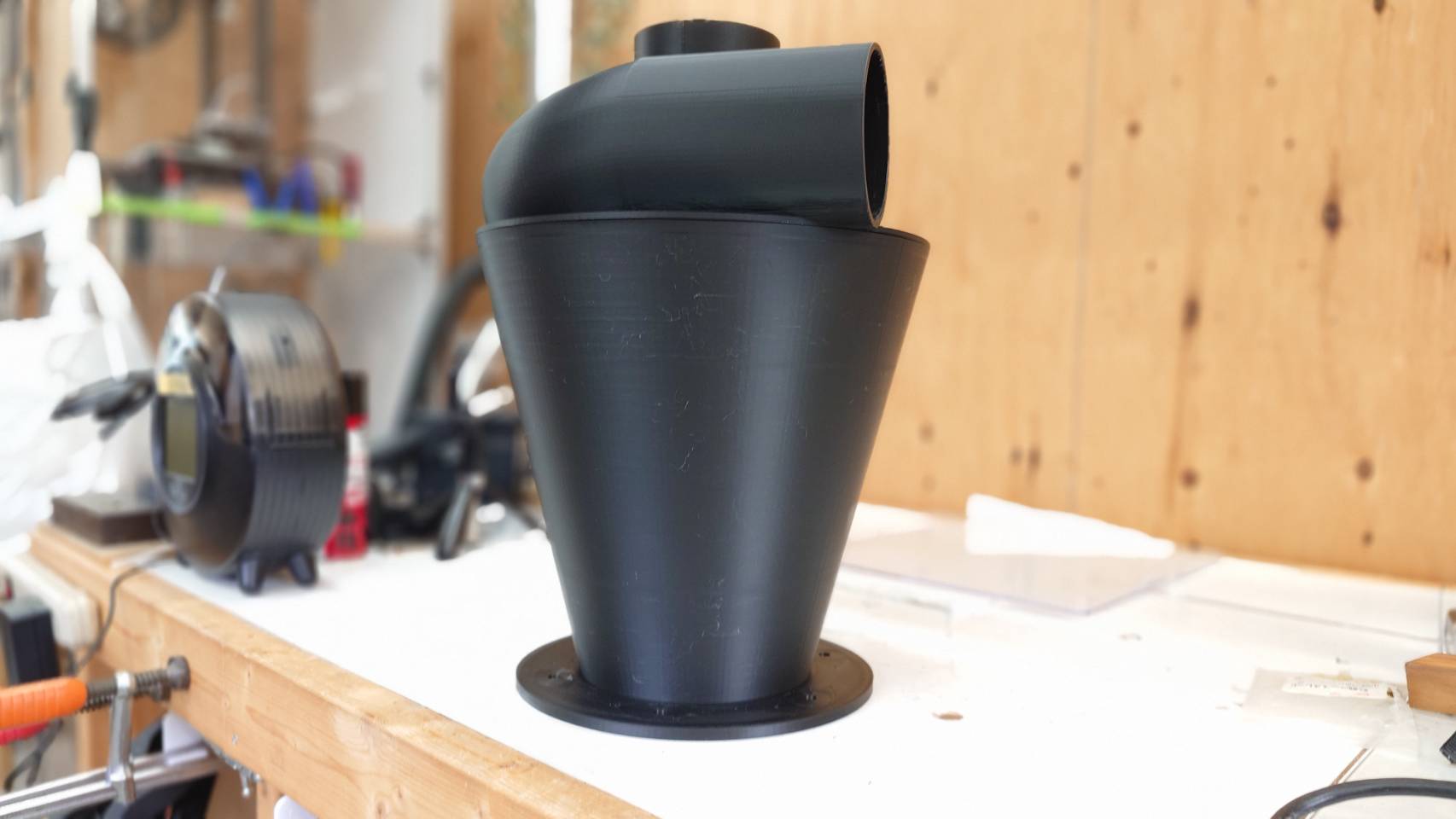 Cyclone dust collection　STEPfileadd — miniatura 5