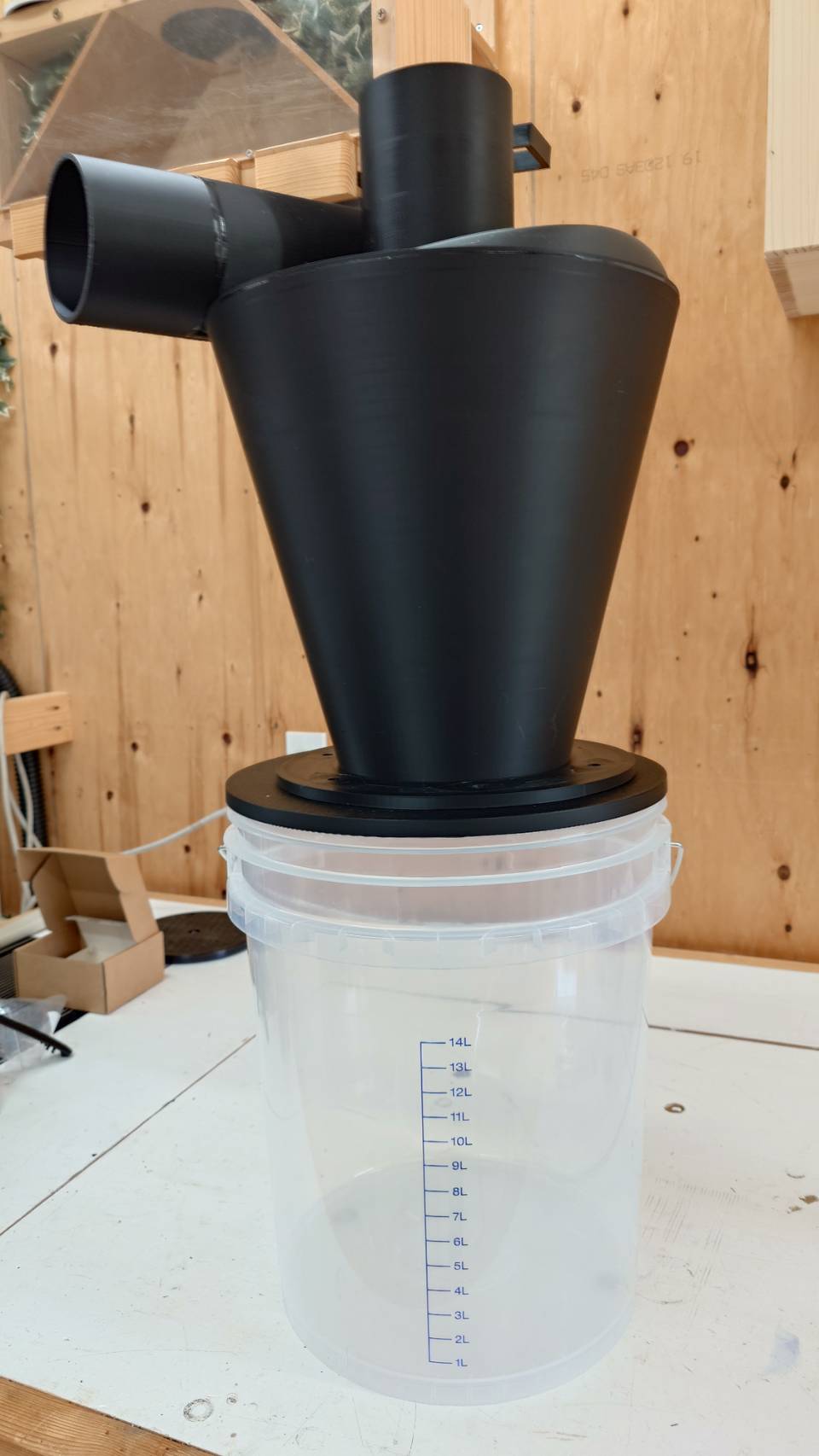 Cyclone dust collection　STEPfileadd — miniatura 10