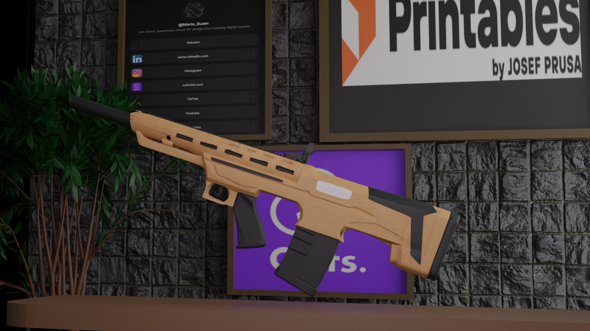 Bullpup Shotgun – 3D Printed Tactical Short-Frame Shotgun Replica