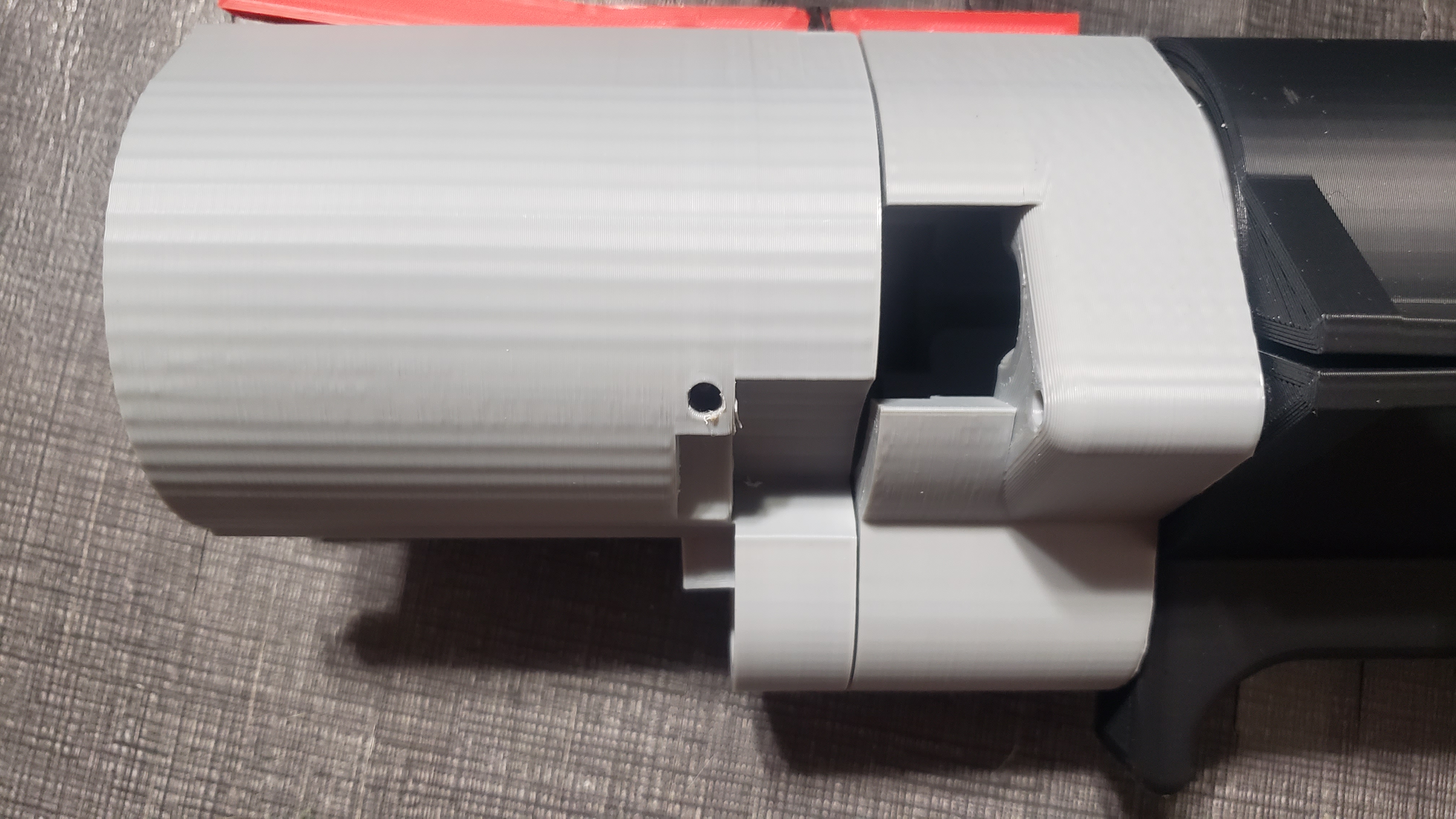 Ajax 55m modified rear cap and lever for use with c02