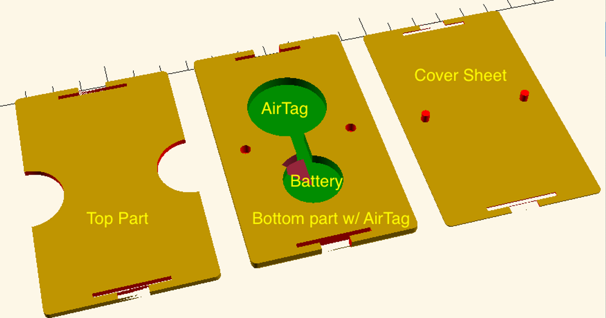 Free 3D file SD CARD WALLET, APPLE AIRTAG・Object to download and to 3D  print・Cults