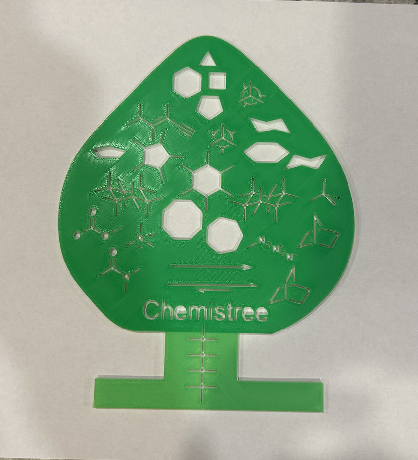 Chemistree chemistry stencil by SaltyBoy22 | Download free STL model ...