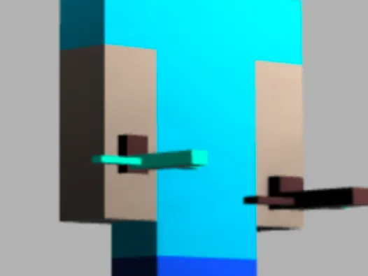 Over powered Minecraft Steve