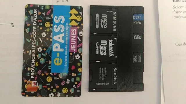 Credit Card size SD/microSD card holder