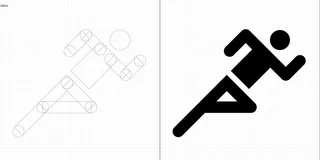 Icône Athlétisme JO 2024 (olympic games)
