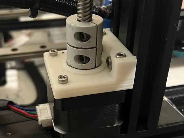 Z-Axis Stepper Motor Mount with integrated Axial Thrust bearing