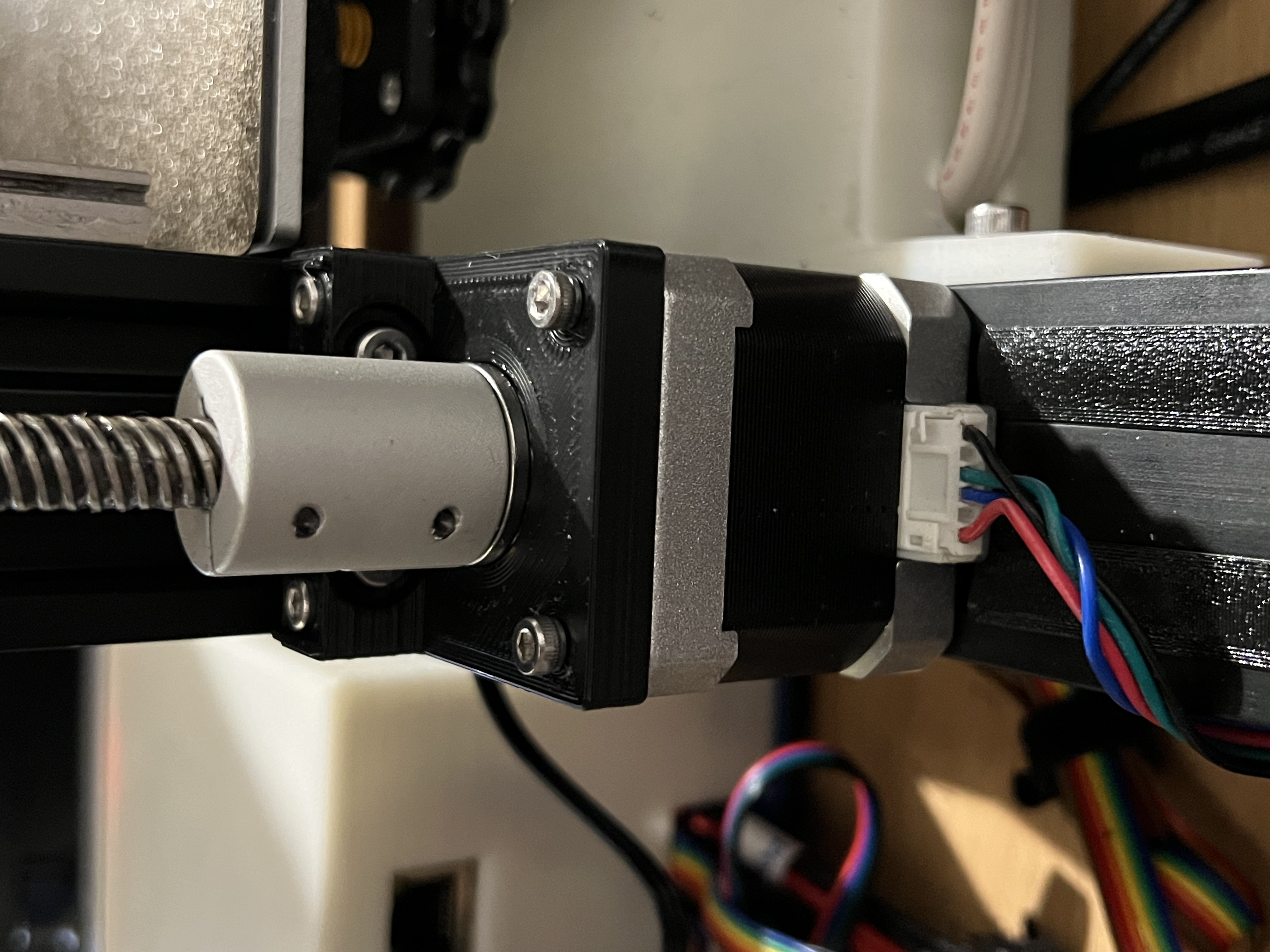 Z-Axis Stepper Motor Mount with integrated Axial Thrust bearing