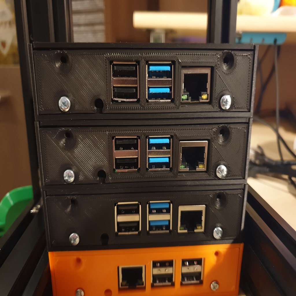 6'' Rack RPi 4 backplate