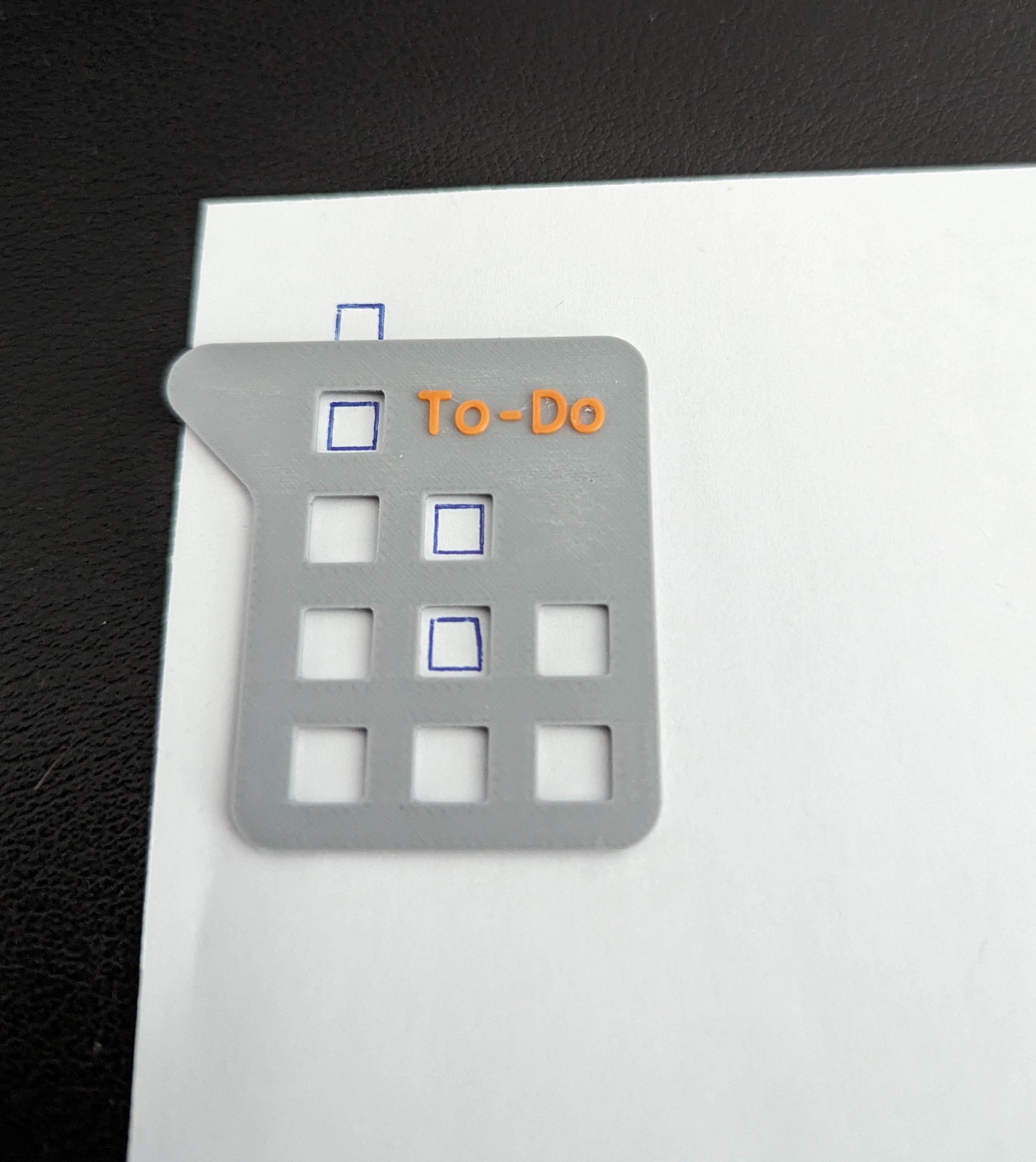 To Do checkbox template by Thomas H Download free STL model To Do checkbox template by Thomas H Download free STL model