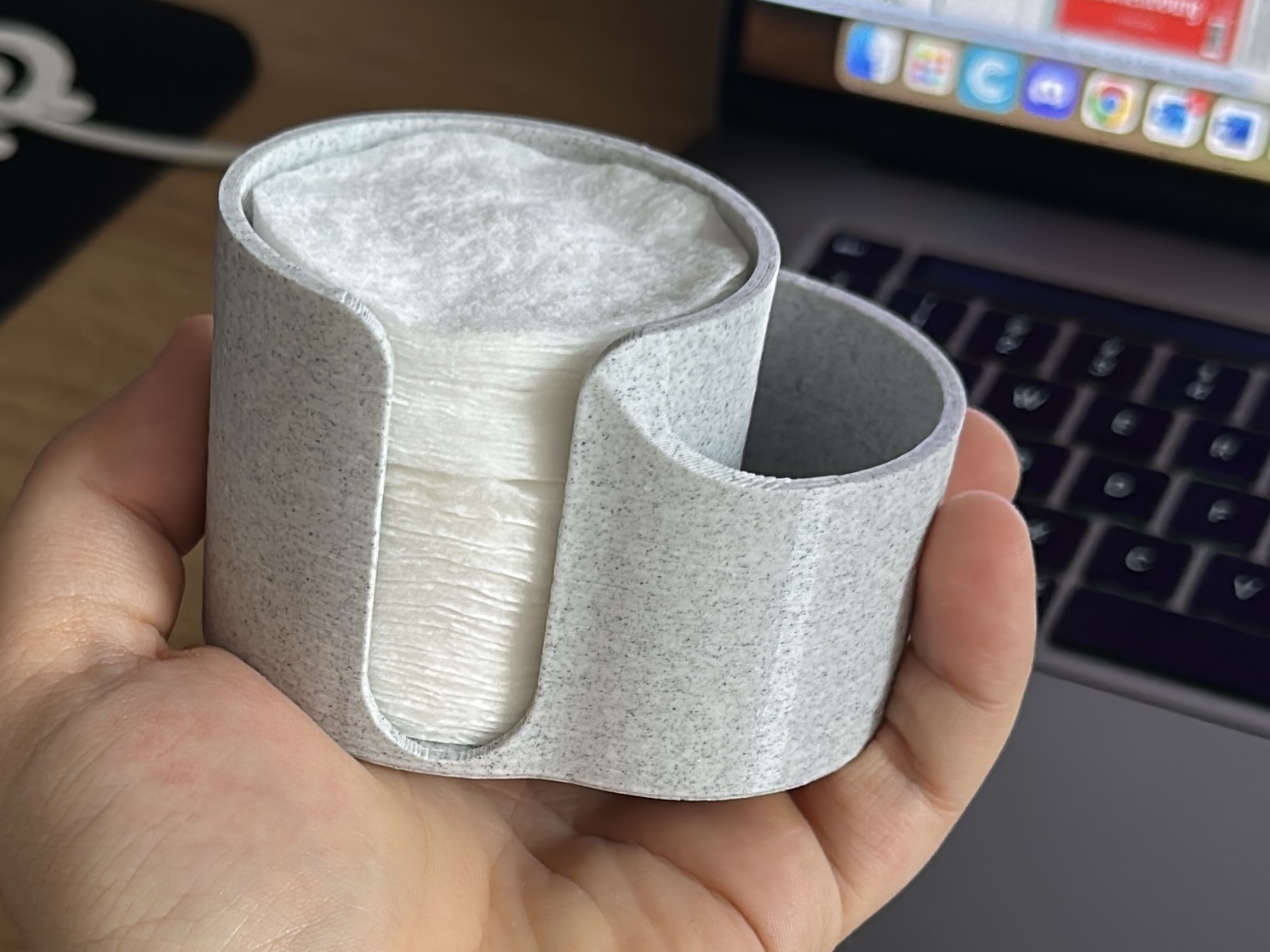 Mini Cotton Pads and QTips holder