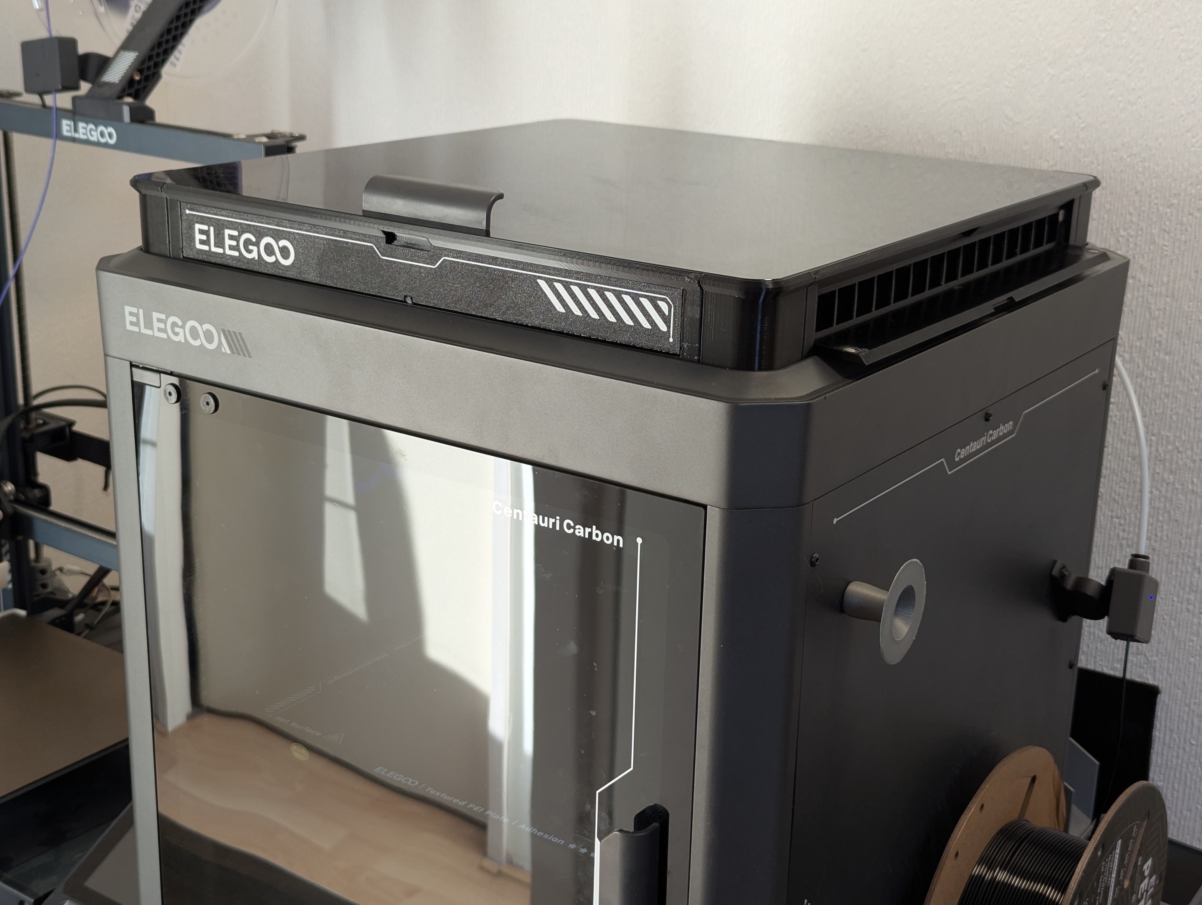 Elegoo Centauri Carbon ventilated riser with magnetic doors