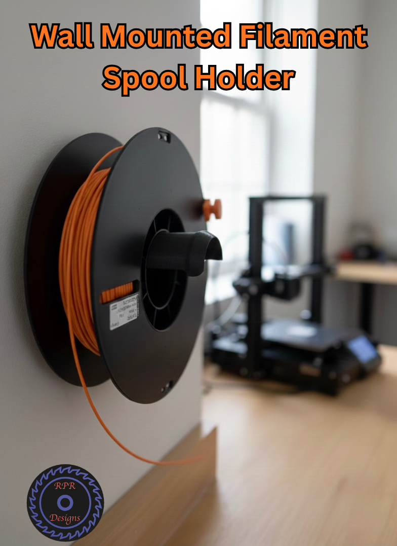 Wall Mounted Filament Spool Holder
