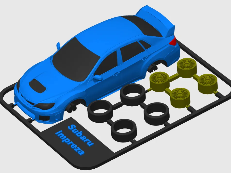 芸能人愛用アイテム特集 Subaru Impreza WRX STi Sedan (III gen) kit card by Jerryie その他