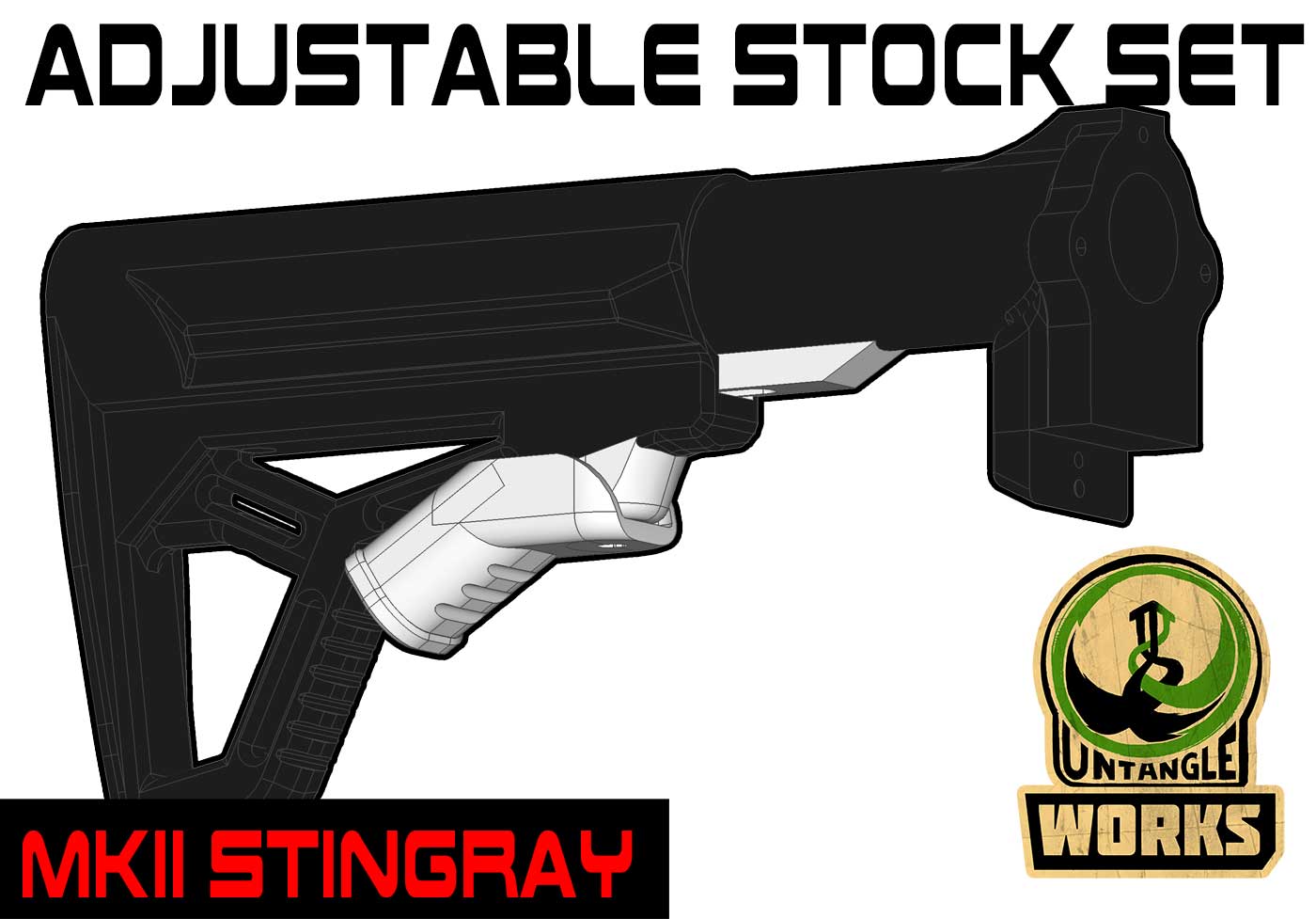 FGC-9 MKII Stingray adjustable butt stock set