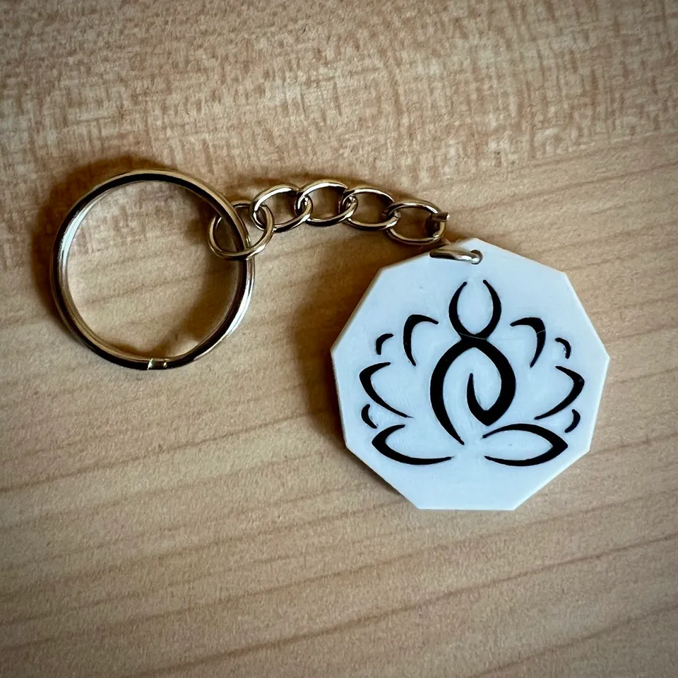 Lotus flower - keychain by florinux | Download free STL model |  Printables.com