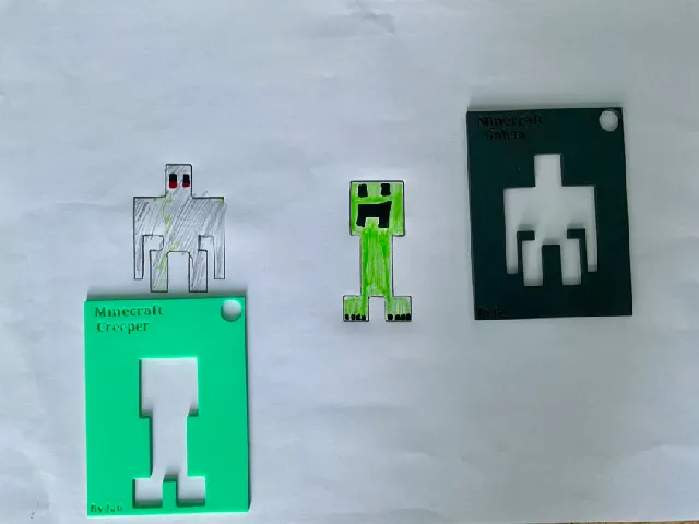 Drawing Templates for Minecraft Mobs