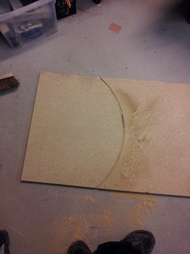 Circle Cutting Jig for plunge router by thinkl33t Download free STL