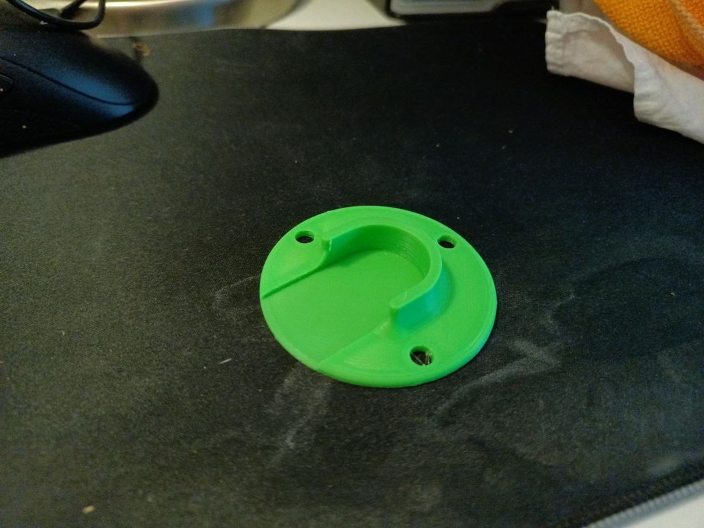 Miniatura 2 do modelo 3D 25mm pipe wall mount