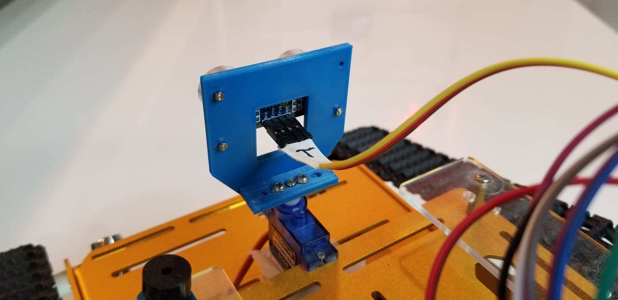 Ultrasonic Sensor Servo Connecter by Tejan | Download free STL model ...