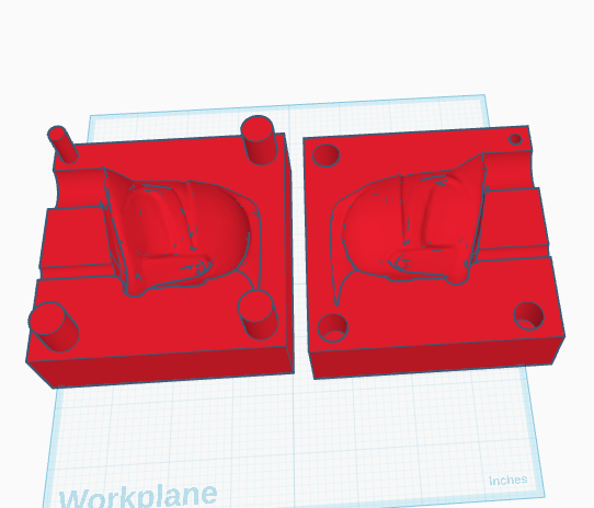phase 1 clone helmet candle mold