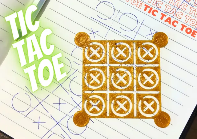 TIC-TAC-TOE Drawing Template