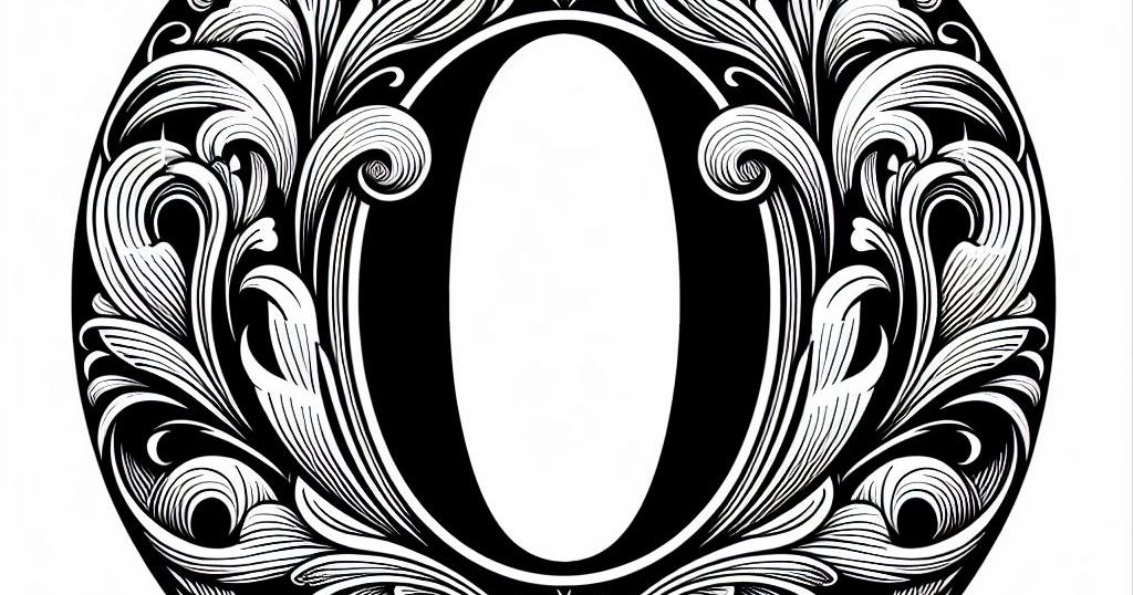 Frottage creation: letter O (version 1) by Nina Máčová | Download free ...