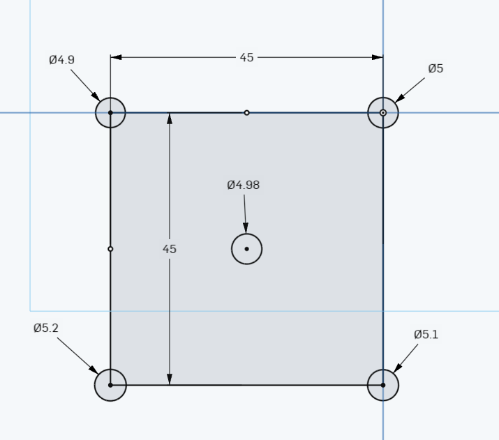 tolerance test for bearing i.d shanks 5mm