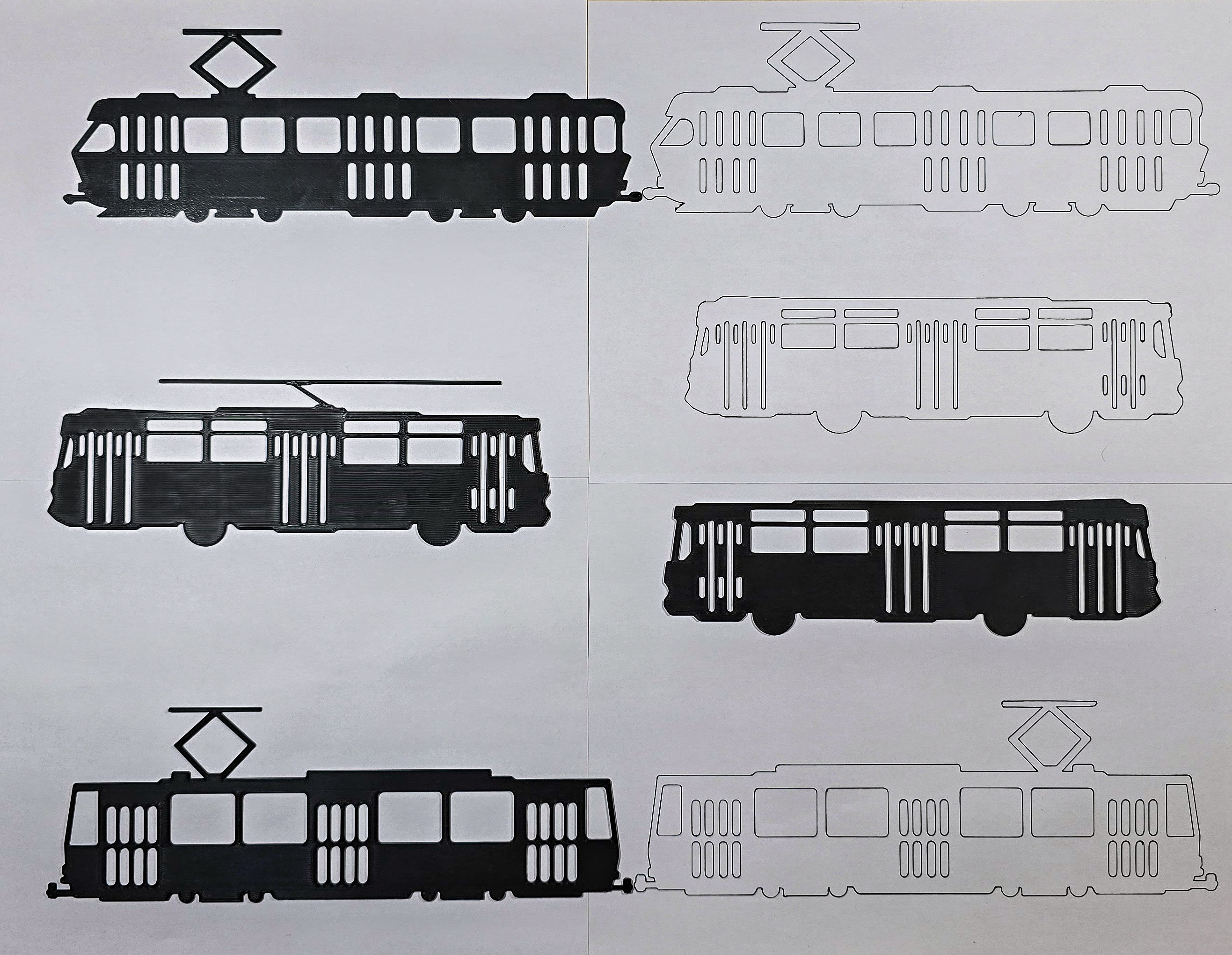 TRAM + TATRA + BUS Drawing template > Prague Czech Republic <