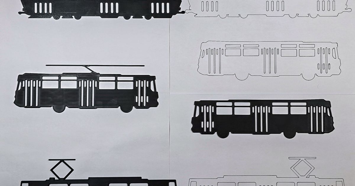 TRAM + TATRA + BUS Drawing template > Prague Czech Republic