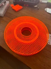 Parametric spool (hex pattern)