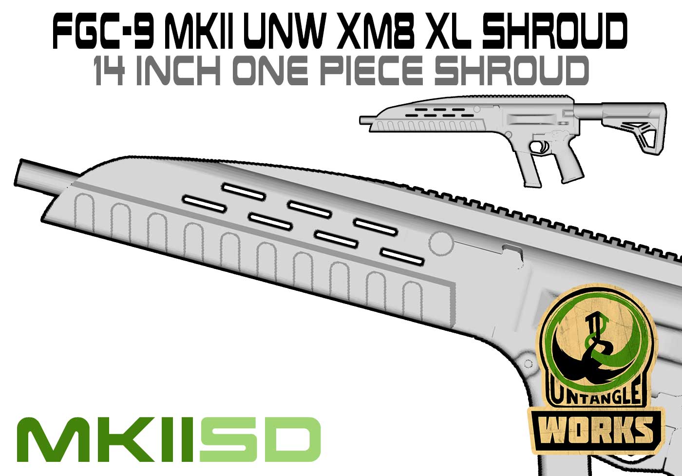 FGC9-MKIISD XM8 XL SHROUD set