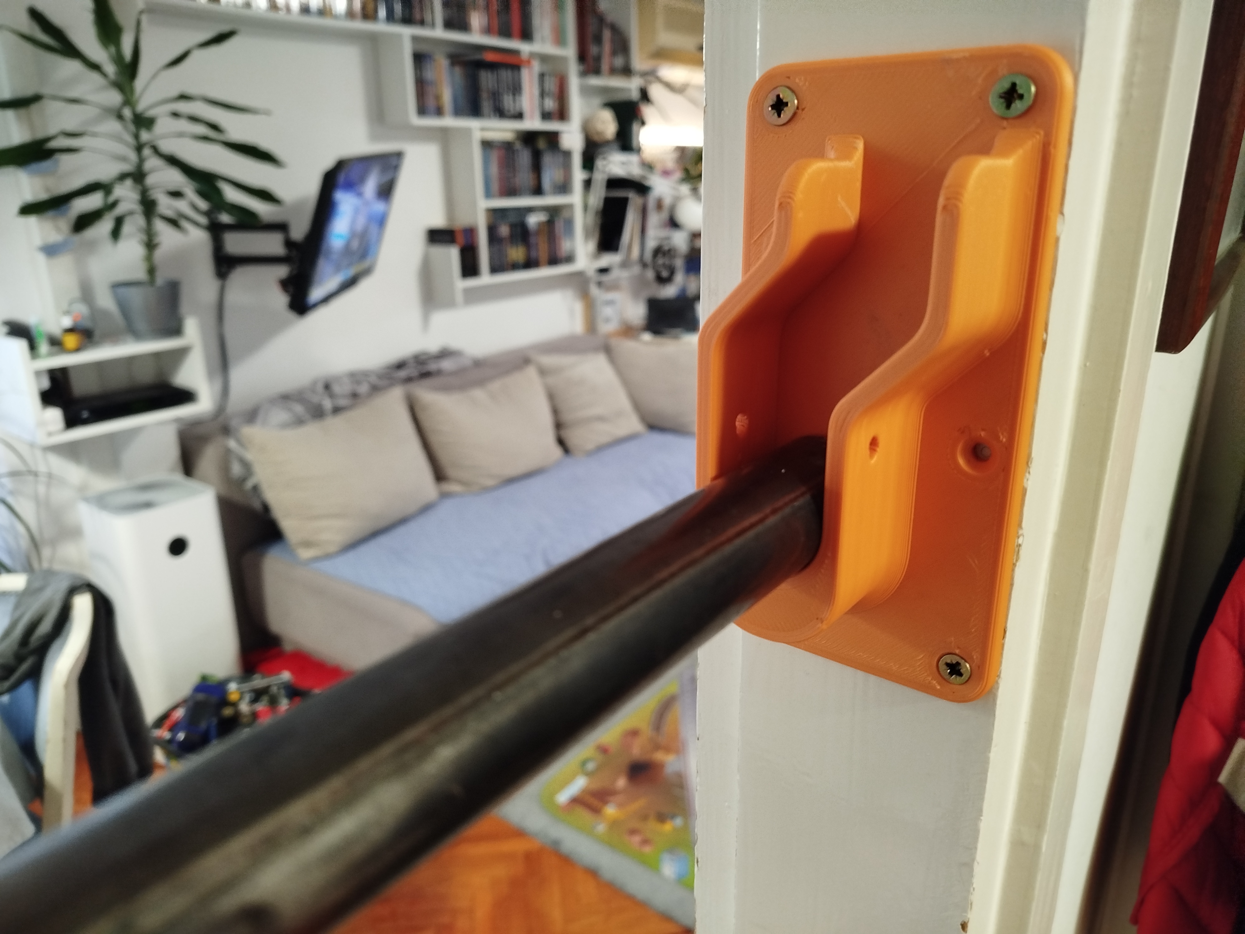 Pull-up bar holder