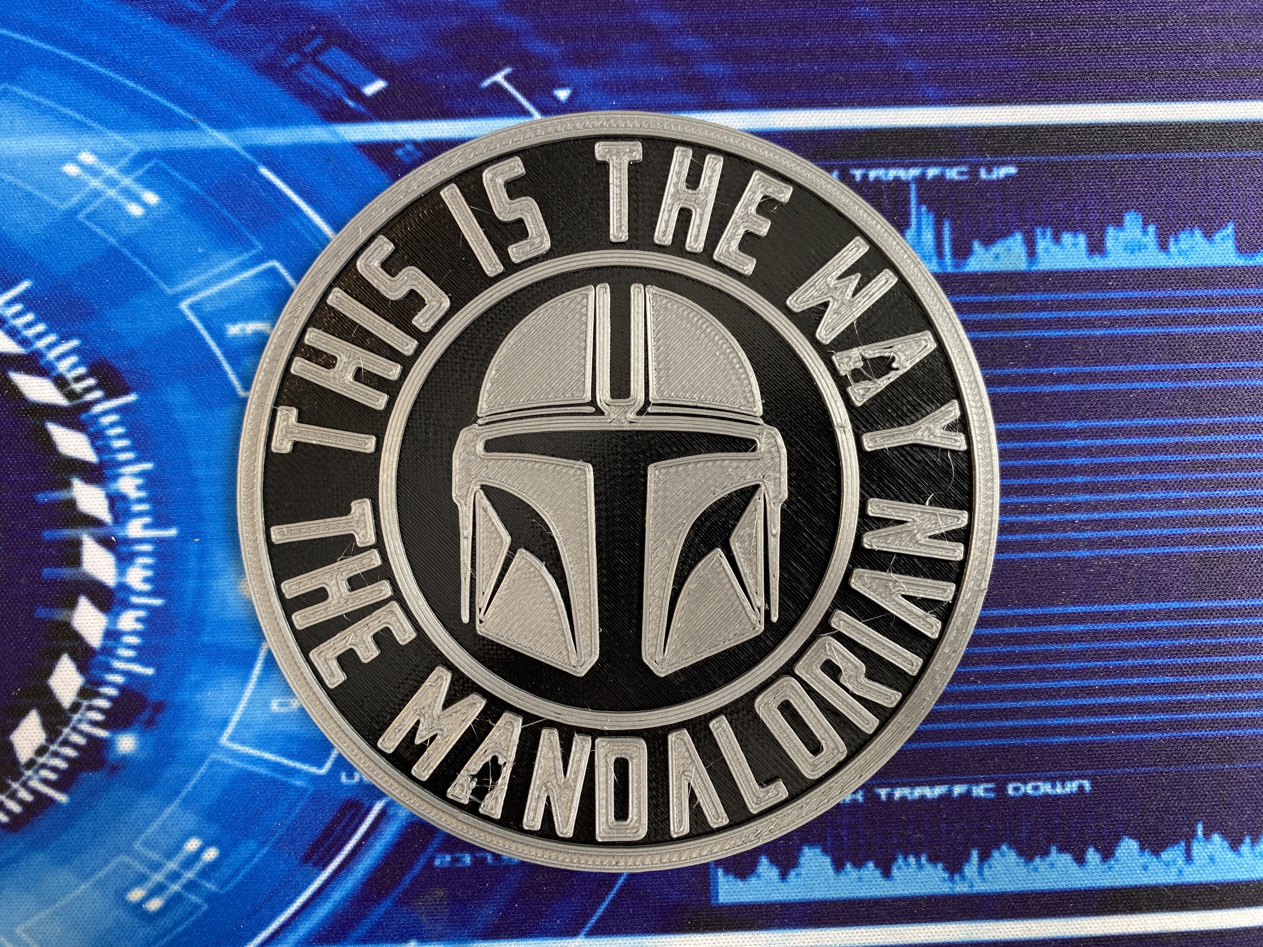 Mandalorian This Is The Way Coaster / Action Figure Stand